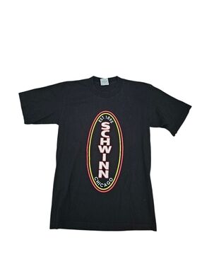 Men’s Schwinn Chicago black pro athletic short sleeve tee Medium Cotton